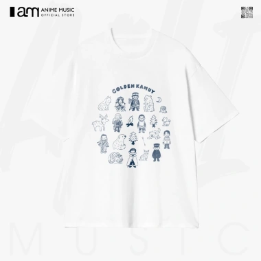 Áo thun Unisex Golden Kamuy Chibi Kawaii Oversized 100% Cotton ngắn tay - 220.000₫