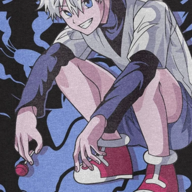 Áo thun Unisex Hunter x Hunter Killua Art Oversized 100% Cotton ngắn tay - Giá chỉ 220.000₫ 4
