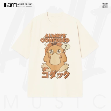 Áo thun unisex Japanese Always Confused Duck Kawaii retro art oversized 100% cotton ngắn tay - Giá 220k