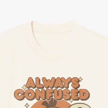 Áo thun unisex Japanese Always Confused Duck Kawaii retro art oversized 100% cotton ngắn tay - Giá 220k