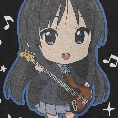 Áo thun Unisex K-On Mio Chibi Kawaii 100% Cotton ngắn tay - Giá ưu đãi 220k