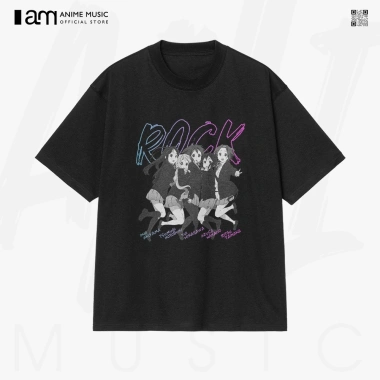 Áo thun Unisex K-On ROCK Color Design Oversized 100% Cotton ngắn tay giá 220.000₫