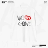 Áo thun Unisex K-ON We Love Oversized 100% Cotton ngắn tay giá ưu đãi 240.000₫