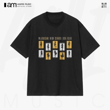 Áo thun unisex Love Live! Nijigasaki Oversized 100% cotton ngắn tay - 220.000₫