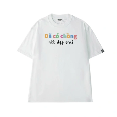 Áo Thun Unisex O1A214 - Cotton Cao Cấp, Mềm Mịn, Thoáng Mát, Đã Có Chồng Đẹp Trai 2