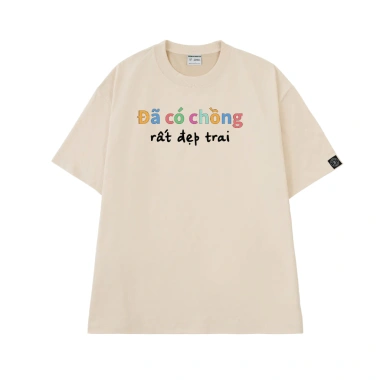 Áo Thun Unisex O1A214 - Cotton Cao Cấp, Mềm Mịn, Thoáng Mát, Đã Có Chồng Đẹp Trai 3