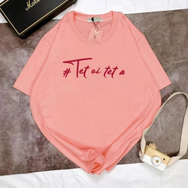 Áo Thun Unisex Oversize Thoáng Mát In Chữ TẾT ƠI TẾT À - Size M-XXL Giá 204k
