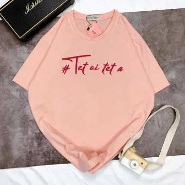 Áo Thun Unisex Oversize Thoáng Mát In Chữ TẾT ƠI TẾT À - Size M-XXL Giá 204k