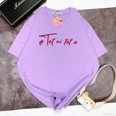 Áo Thun Unisex Oversize Thoáng Mát In Chữ TẾT ƠI TẾT À - Size M-XXL Giá 204k