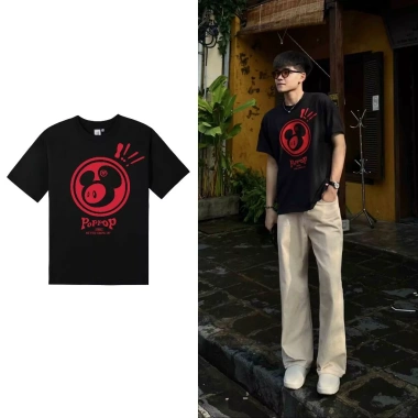 Áo thun unisex ROSELL Poppop Mascot PP - Local brand, chỉ 259.000đ, giảm mạnh