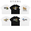 Áo Thun Unisex RTOML 250gsm Cotton Boxy Form Rộng - BST Hoạt Hình, Nam Nữ, Giá 69k (Giảm từ 84.870)