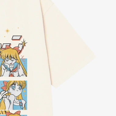 Áo thun Unisex Sailor Moon Minako Aino Kawaii Oversized Cotton ngắn tay - 220k