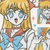 Áo thun Unisex Sailor Moon Minako Aino Kawaii Oversized Cotton ngắn tay - 220k 4