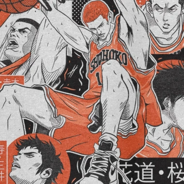 Áo thun Unisex Slam Dunk Hanamichi Sakuragi Digital Art Oversized 100% Cotton giá 220.000₫
