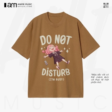 Áo thun Unisex SPYxFAMILY Anya DOT NOT DISTURB Oversized Cotton ngắn tay 220.000₫