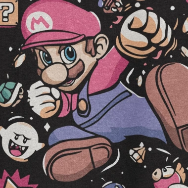 Áo thun Unisex Super Mario Bros Movie Oversized 100% Cotton ngắn tay - Giá ưu đãi 220.000đ 4