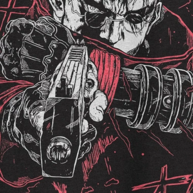 Áo thun unisex Trigun Vash The Stampede Moon Digital Art Oversized 100% cotton ngắn tay giá ưu đãi 220k