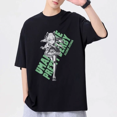 Áo thun Unisex Uma Musume Pretty Derby Silence Suzuka Art Oversized 100% Cotton ngắn tay - Giá 220.000 VND