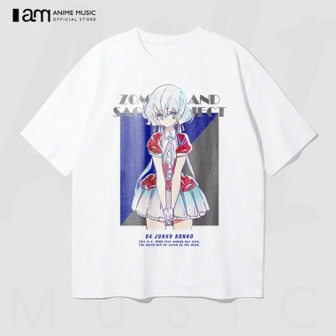 Áo thun Unisex Zombie Land Saga Junko Konno Digital Art Oversized 100% Cotton Ngắn tay - Siêu thoải mái, giá ưu đãi 220k