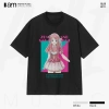 Áo thun Unisex Zombie Land Saga Sakura Minamoto Digital Art Oversized 100% Cotton ngắn tay giá ưu đãi 220k