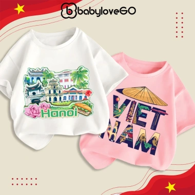Áo thun Việt Nam Quốc Khánh 2-9 BabyloveGO cotton mềm mịn, thoáng mát bé 1‑10 tuổi – 89.000₫ 3