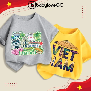 Áo thun Việt Nam Quốc Khánh 2-9 BabyloveGO cotton mềm mịn, thoáng mát bé 1‑10 tuổi – 89.000₫ 5