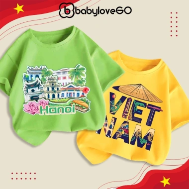 Áo thun Việt Nam Quốc Khánh 2-9 BabyloveGO cotton mềm mịn, thoáng mát bé 1‑10 tuổi – 89.000₫ 7