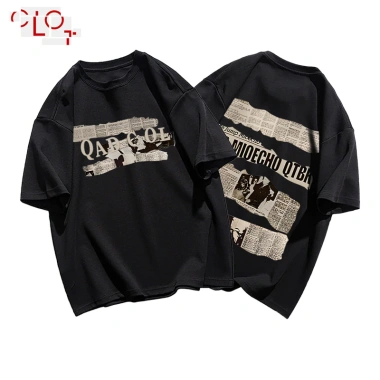 Áo thun vintage nữ wash CLOT unisex 100% cotton form rộng cao cấp - 89.000₫ 6