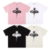 Áo thun Vivienne Westwood 2.024 nữ thiết kế in hình Sao Thổ ngắn tay cao cấp, thoải mái, phù hợp cặp đôi VV109