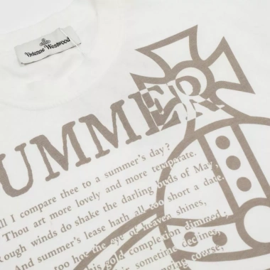 Áo thun Vivienne Westwood nữ logo, chất lượng cao, phù hợp cặp đôi - Giá 212.987₫