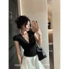 Áo thun xoắn ngực viền ren ATXNVR - Ảnh thật, giảm giá tới 21% chỉ 280k 3