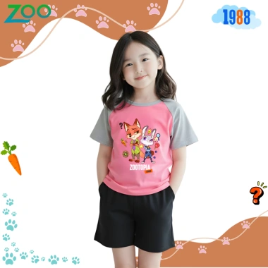 Áo thun ZooTopia 2 cho bé - áo phông nhiều màu, size 15-60kg, giá 90.000 VND