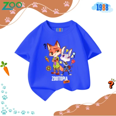 Áo thun ZooTopia 2 cho bé - áo phông nhiều màu, size 15-60kg, giá 90.000 VND 5 Áo thun ZooTopia 2 cho bé - áo phông nhiều màu, size 15-60kg, giá 90.000 VND 5