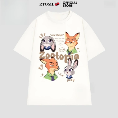 Áo Thun ZOOTOPIA CUTE THINGS 2.025 Form Rộng Oversize Unisex 100% Cotton Nam Nữ - Giá 69k