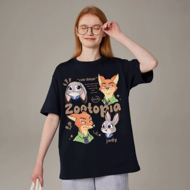 Áo Thun ZOOTOPIA CUTE THINGS 2.025 Form Rộng Oversize Unisex 100% Cotton Nam Nữ - Giá 69k