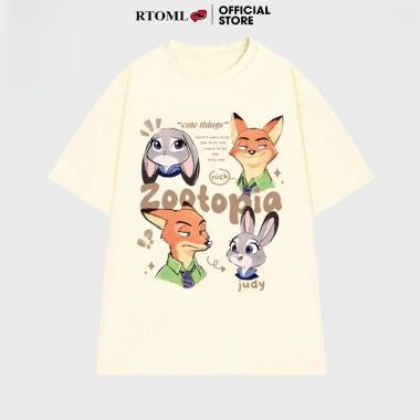 Áo Thun ZOOTOPIA CUTE THINGS 2.025 Form Rộng Oversize Unisex 100% Cotton Nam Nữ - Giá 69k