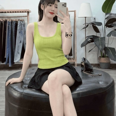 Áo Thừng 3 Lỗ Viền Gân Khoét Lưng Hót Trend - Giá Chỉ 92.300₫ Giảm Đặc Biệt 2