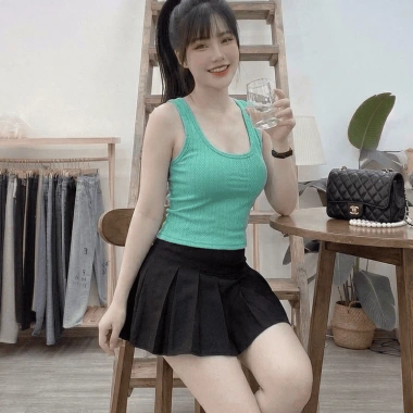 Áo Thừng 3 Lỗ Viền Gân Khoét Lưng Hót Trend - Giá Chỉ 92.300₫ Giảm Đặc Biệt 8