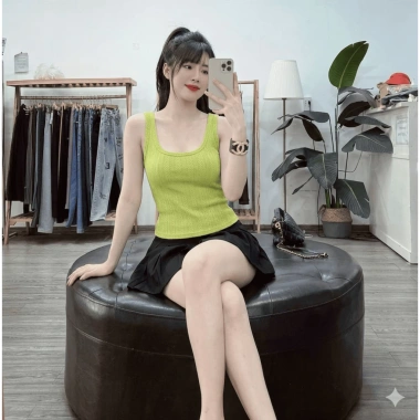 Áo Thừng 3 Lỗ Viền Gân Khoét Lưng Hót Trend - Giá Chỉ 92.300₫ Giảm Đặc Biệt 10