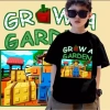 Áo Tràn Trùm Tay Ngắn Cổ Tròn GRWA GARDEN 100% Cotton Giá chỉ 100.333 VND 3