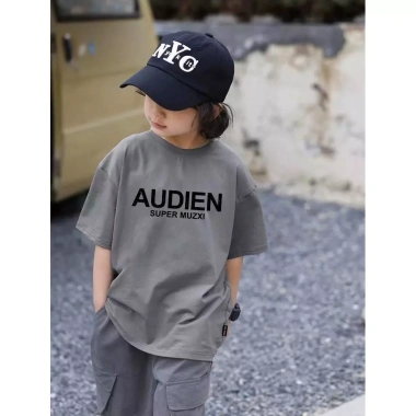 Áo trẻ em chất nguyên cotton, tròn cổ, dáng rộng, eas phối, ngắn tay - 143,332 VND 2