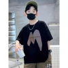 Áo trẻ em cotton thoải mái, thiết kế wing, size lớn hơn, mùa hè vui vẻ 2