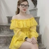 Áo trễ vai bánh bèo 2 lớp nhiều màu - Siêu nhẹ, thời trang, Giá chỉ 106.500₫ 8