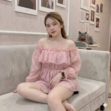 Áo trễ vai bánh bèo 2 lớp nhiều màu - Siêu nhẹ, thời trang, Giá chỉ 106.500₫ 10