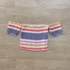 Áo trễ vai croptop 7 sắc cầu vồng hở eo sexy - Giá chỉ 71.710 VND, giảm tới 20% 7