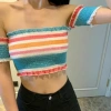 Áo trễ vai croptop 7 sắc cầu vồng hở eo sexy - Giá chỉ 71.710 VND, giảm tới 20% 8