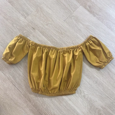 Áo trễ vai croptop dáng bo cộc tay - Sexy, thoáng mát, giảm giá chỉ 82.800₫ 10