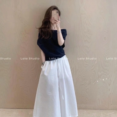 Áo trễ vai DONE MOCY LALASTUDIO - Tiểu thư sang chảnh, chất thô mềm, chỉ 297k 3 Áo trễ vai DONE MOCY LALASTUDIO - Tiểu thư sang chảnh, chất thô mềm, chỉ 297k 3