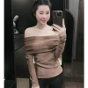 Áo trễ vai ngang xốp nhũ hở kiểu mới - Siêu nhẹ, sexy, giảm giá 96.600đ (Giá gốc 122.682đ)