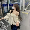 Áo trễ vai nữ form rộng hack dáng bồng xoè tiểu thư QCCC babydoll hottrend Hàn Quốc NGOMINH SP111 giá 149k